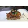 MADE IN KOREA COIN BANK, COLLECTIBLE DISHES AND ROOM DECOR