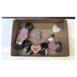 PLANTER POTS, AMISH WOODEN FIGURES, MISC HOUSEHOLD, $1.00 STARTS BID