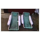 PAIR OF LOUNGE IN THE WATER POOL CHAIRS, WWW.ONLINEAUCTIONSLLC.NET