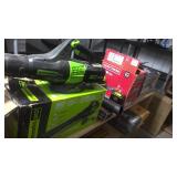 KOBALT TRIMMER, BATTERIES, LEAF 
