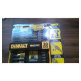NEW DEWALT SCREWDRIVER BIT SET, DRILL BITS, WWW.ONLINEAUCTIONSLLC.NET