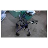 NICE FOLDING WALKEF WITH SEAT AND HAND BRAKES