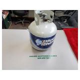 PROPANE TANK, COMPOUND BOW, WORK LIGHT, WOODEN STOOL, WWW.ONLINEAUCTIONSLLC.NET