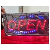 NEW LED OPEN SIGN, WWW.ONLINEAUCTIONSLLC.NET