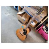 TALL PATIO TABLE WITH CHAIRS, GUITAR , LOVESEAT AND HOUSE CLEAN OUT!!