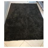 Dark Gray Low Shag Area Rug 86" x 61.25" $65