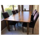 6 Gray Ultrasuede Side Chairs $300