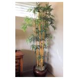 Faux Bamboo Tree in Ceramic Planter $38