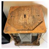 Antique Oak Chicago Election Ballot Box Top $225