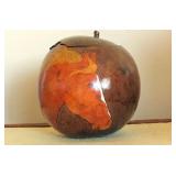 Painted Horse on Carved Gourd $45