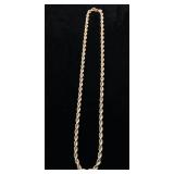 French Rope Chain sold with Gold Coin French Rope Chain sold with Gold Coin