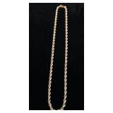 French Rope Chain sold with Gold Coin