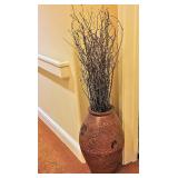Art Deco Decorated Tall Planter; BIN $38