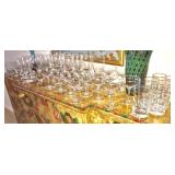 Set 7 Tumblers, 11 Sherbert, 5 Beer, 6 White Wine, 5 Balloon, 10 Rocks, BIN $30