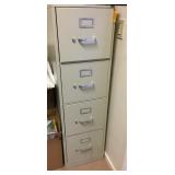 4 Draw Metal Vertical File Cabinet with Lock $60