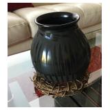 Black on Black Olla signed Tavo Silviera $125