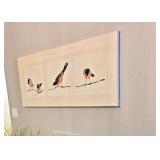 BIRDS ON A WIRE Acrylic on Fabric $45