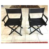 Pair of Folding Directors Chairs $35pair