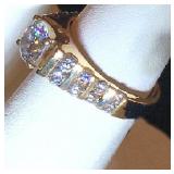 Diamond Cathedral Ring Side View