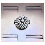 14kyg Opal Harem Ring size 5, SALE $56