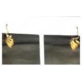 14kyg Leaf Earrings .25" L; SALE $30