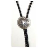 1944 WALKING LIBERTY Silver Dollar Bolo & Silver Tips $35 cu