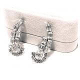Vintage RHINESTONE CLIMBERS, 1 1/2" L, Screw Back, NOW $18