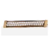 MCM H.S.BLICK GF 40 SEED PEARLS BROOCH .28"x2.18" Signed NOW $32