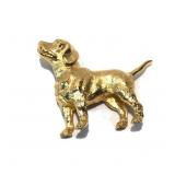 Crown TRIFARI GOLDEN LAB RETRIEVER BROOCH, 1.25"x1.75"; Stamped, NOW $38