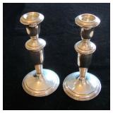 Vintage AMC STERLING 7 1/4" CANDLE STICKS - Excellent Condition - $125