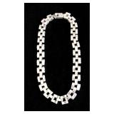 Hand Made STERLING LINK NECKLACE 17" in Excellent Condition  $125 obo