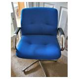 Allsteel Contemporary Upholstered Chrome Swivel Chair $50