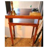 Mid-Century Solid Wood Rolling Podium $25