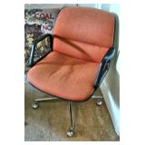 Allsteel Contemporary Upholstered & Chrome Rolling Office Chair $50