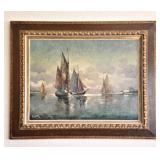Oil Painting by Franz Abrasath1889-1974 $295