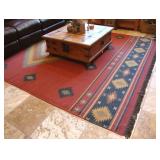 100% Wool Hand Woven Rug