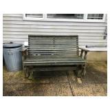 Teak Glider Bench