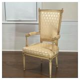 REGAL CARVED HIGH BACK ARMCHAIR