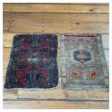 (2pc) ANTIQUE HAND WOVEN MATS