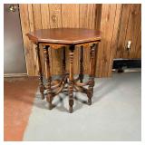 EASTLAKE STYLE OCTAGONAL SIDE TABLE