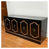 BLACK LACQUER TOP SIDEBOARD CABINET