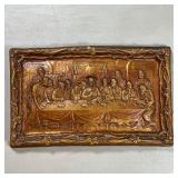 THE LAST SUPPER PAINTED WALL PLAQUE