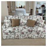 FLORAL UPHOLSTERED COUCH