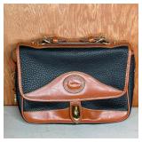 DOONEY & BOURKE BLACK & BROWN LEATHER BAG