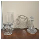 FOUR PIECES OF ANTIQUE GLASS
