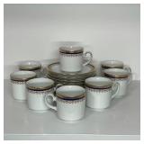 SET OF TIRSCHENREUTH BAVARIA TEA CUPS