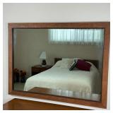 GORGEOUS WOOD BEDROOM MIRROR