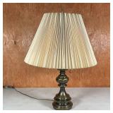 STEIFF-STYLE HEAVY BRASS LAMP