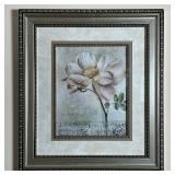 BEAUTIFULLY FRAMED FLOWER PRINT