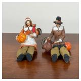PAIR THANKSGIVING FIGURES